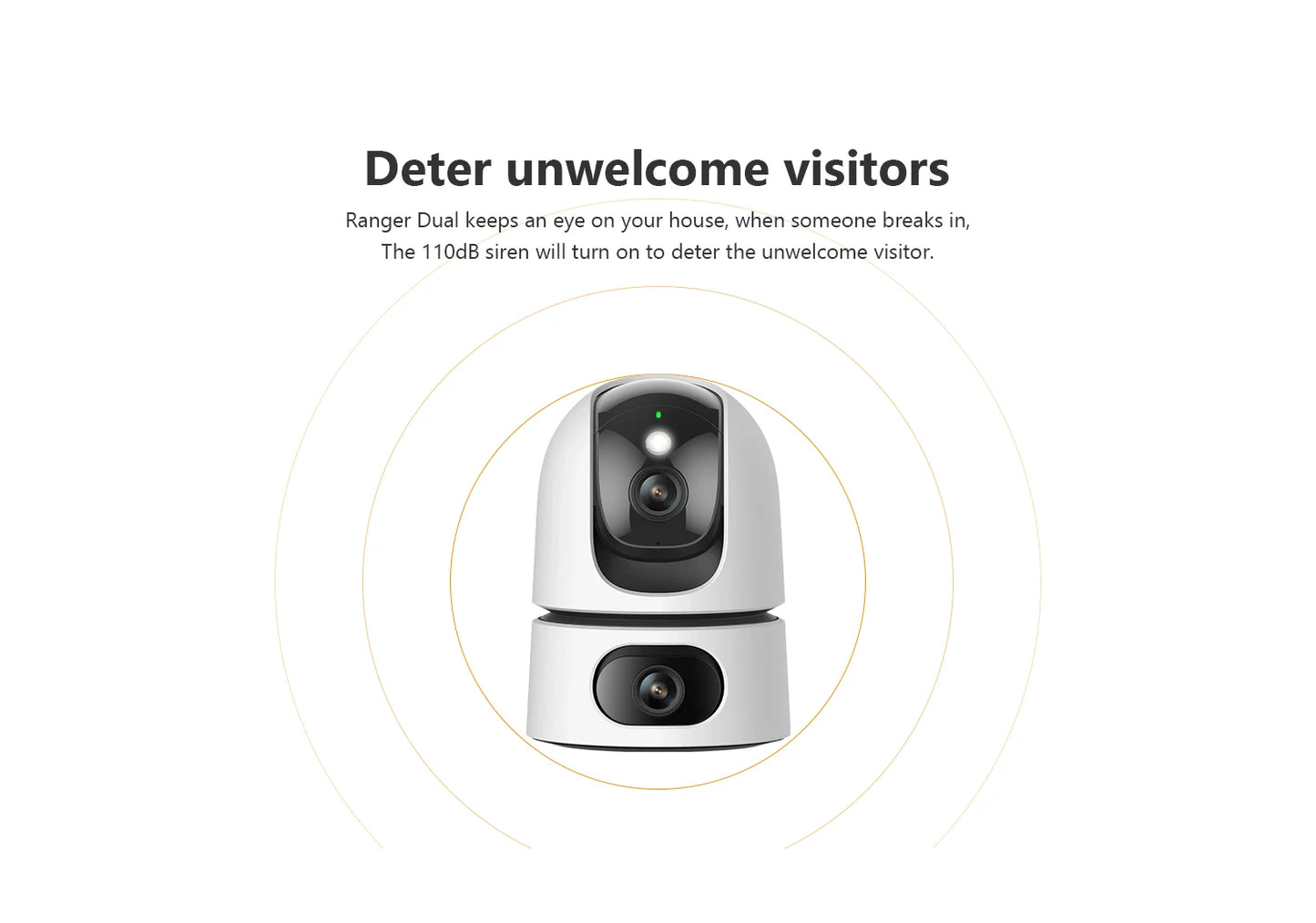 IMOU Ranger Dual Lens 10MP Baby Monitor Home WiFi 360 PT Camera Human&Pet Detection Full Color Security Surveillance IP Camera