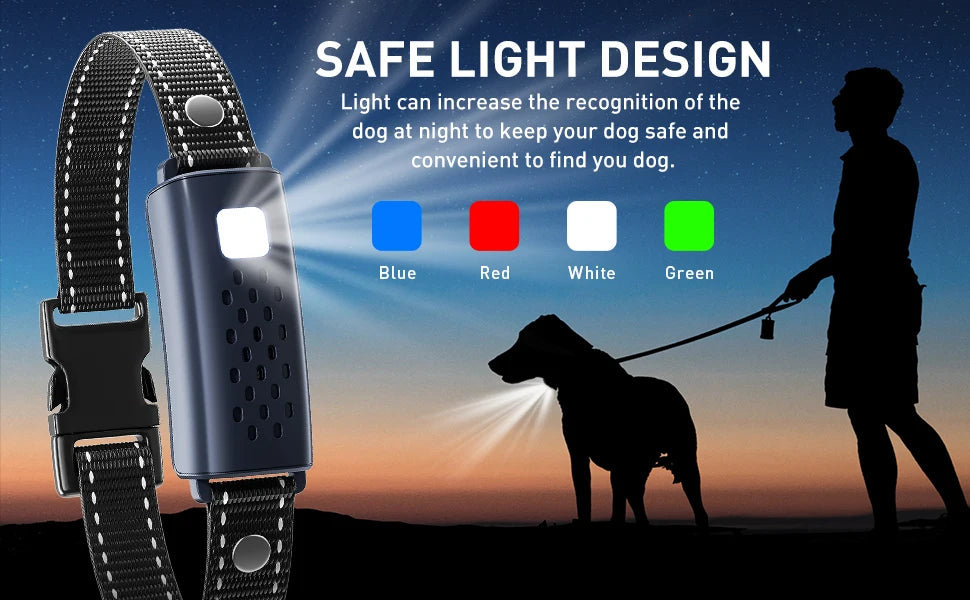 3280Ft Electric Dog Training Collar Remote Control Waterproof Pet BehaviorFor 5-120lbs Puppy With  Vibration Shock