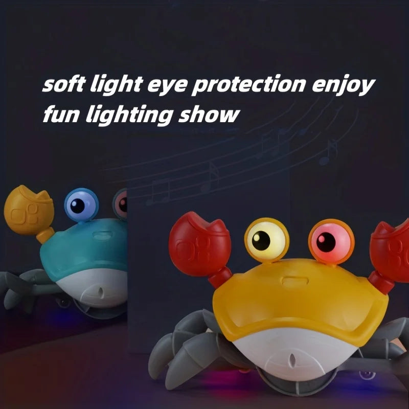 Glow Crab Music Toy - Electric Dancing Pet Accessory with Auto Sensing