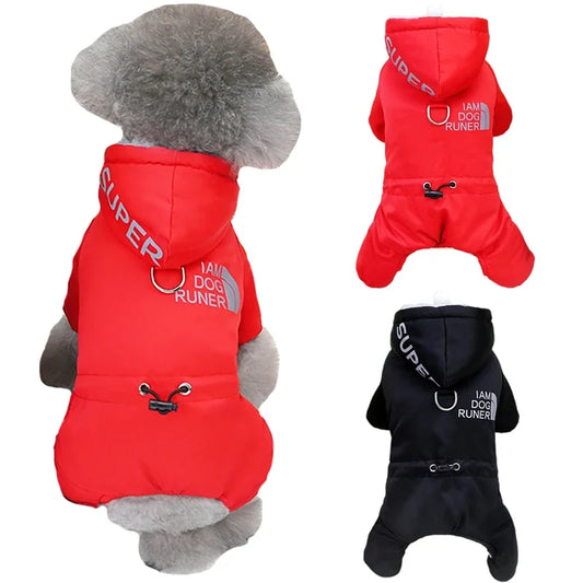 Winter Waterproof Dog Coat - Warm Reflective Pet Jacket for Small & Medium Dogs, Cats