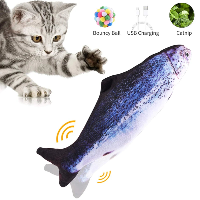 USB Charging Electric Cat Toy - Dancing Fish Simulation Pet Accessories