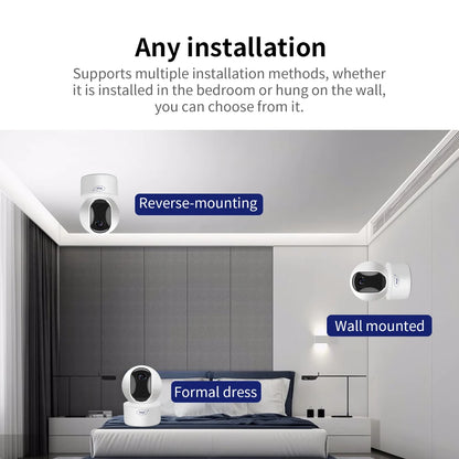 8MP 4K WiFi Security Camera Home Indoor Baby/Nanny/Pet Monitor With Infrared Night Vision Audio Monitoring IP Camera