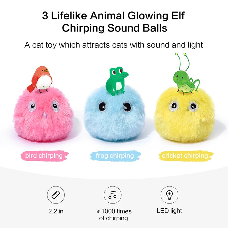 Electric Catnip Plush Interactive Ball - Smart Training Toy for Cats & Kittens