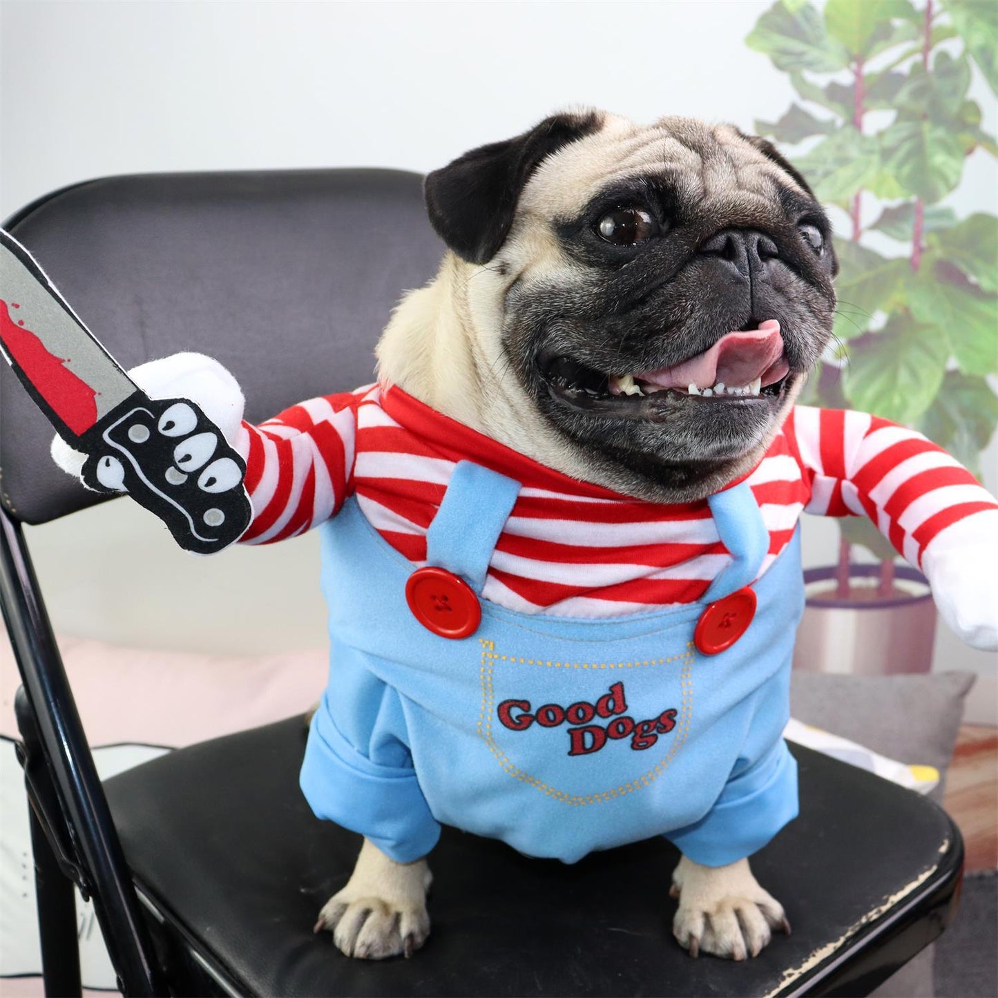 Deadly Doll Halloween Costume for Large Dogs