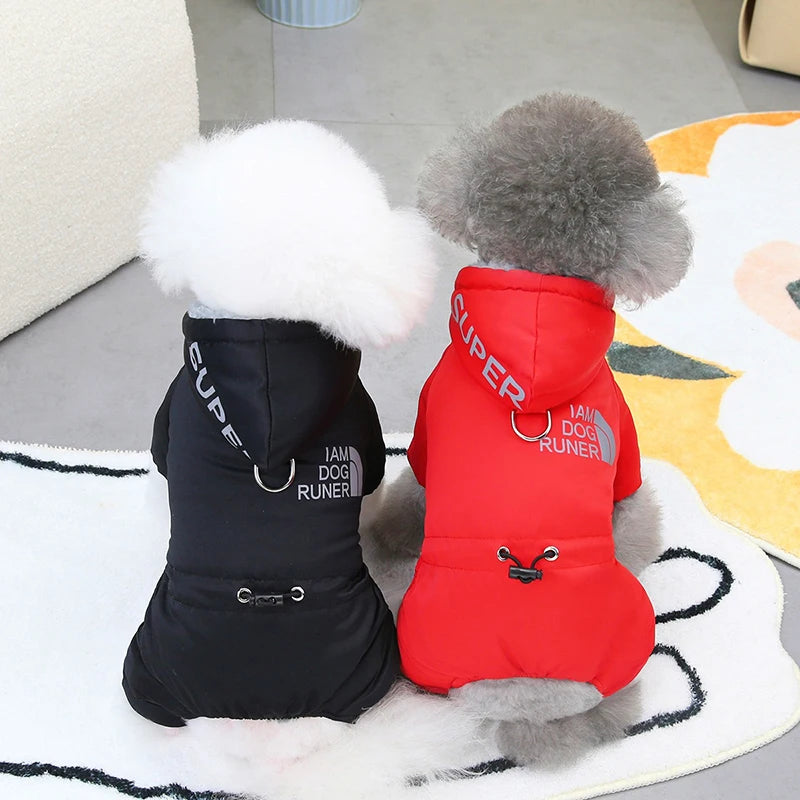 Winter Waterproof Dog Coat - Warm Reflective Pet Jacket for Small & Medium Dogs, Cats